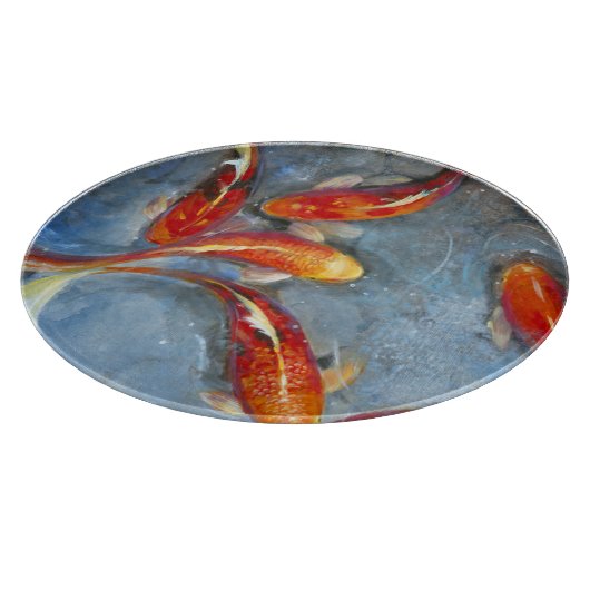 Graceful Koi II Schneidebrett (Ecke)