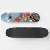 Graceful Koi II Skateboard (Horizontal)