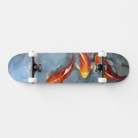 Graceful Koi II Skateboard (Horizontal)