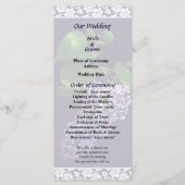 Graceful Lila Lilacs Wedding Program Programm (Vorderseite)