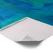 Graceful Lily of the Valley in Modern Abstrakt Sty Poster (Ecke)