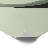 Graceful Minimalistisch Woman Silhouette - Modern Poster (Ecke)