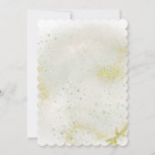 Graceful mit Soft Green Taufen Einladung (Rückseite)