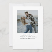 Graceful Modern Calligraphy Full Foto Save The Date (Rückseite)