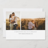 Graceful Modern Calligraphy Full Foto Save The Date (Rückseite)