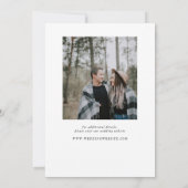 Graceful Modern Calligraphy Full Foto Save The Date (Rückseite)