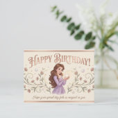 Graceful Moments Birthday Card for Women Postkarte (Stehend Vorderseite)