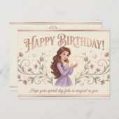 Graceful Moments Birthday Card for Women Postkarte (Vorne/Hinten)