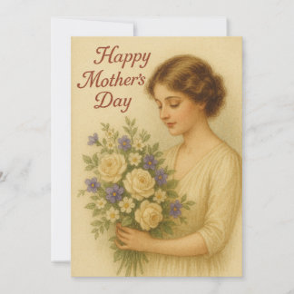 Graceful Mother's Day Bouquet Feiertagskarte