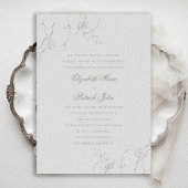 Graceful Orchids Elfenbeinküche Einladung