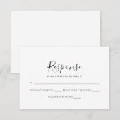 Graceful Palms Wedding Rsvp Card Karte (Vorne/Hinten)