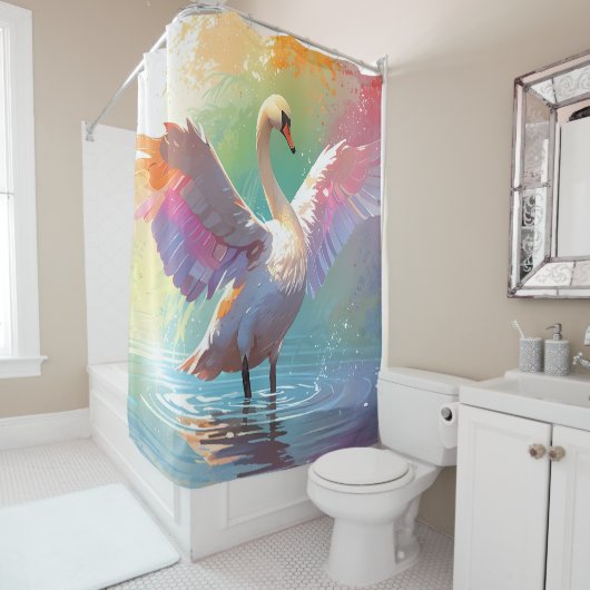 Graceful Pastel Elegance Duschvorhang (Beispiel)