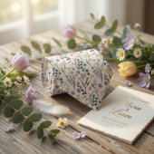 Graceful Pastel Wildflowers Krawatte