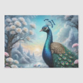 Graceful Peacock - Mattiertes Paradies Seidenpapier (Vorderseite)