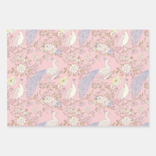 Graceful Peacock ornament Geschenkpapier Set (Vorderseite)