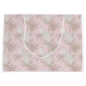 Graceful Peacock ornament  Große Geschenktüte (Vorderseite)