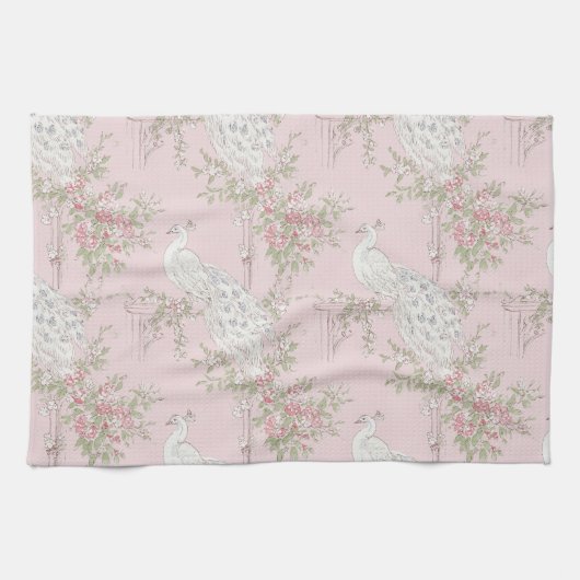 Graceful Peacock ornament Kitchen Towels Geschirrtuch (Horizontal)