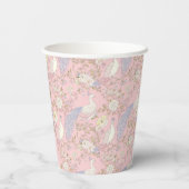 Graceful Peacock ornament Pappbecher (Rückseite)