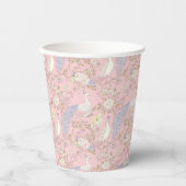 Graceful Peacock ornament Pappbecher (Vorderseite)