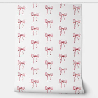 Graceful Pink Ribbon Pattern Tapete