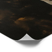 Graceful Radiation: Elegantes Weißes Pferd Poster (Ecke)