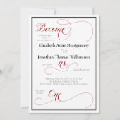 Graceful Red wird als eine Christliche Hochzeitska (Vorderseite)