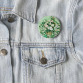 Graceful Rose in einer Vase von Vincent van Gogh Button (Beispiel)