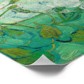 Graceful Rose in einer Vase von Vincent van Gogh Poster (Ecke)