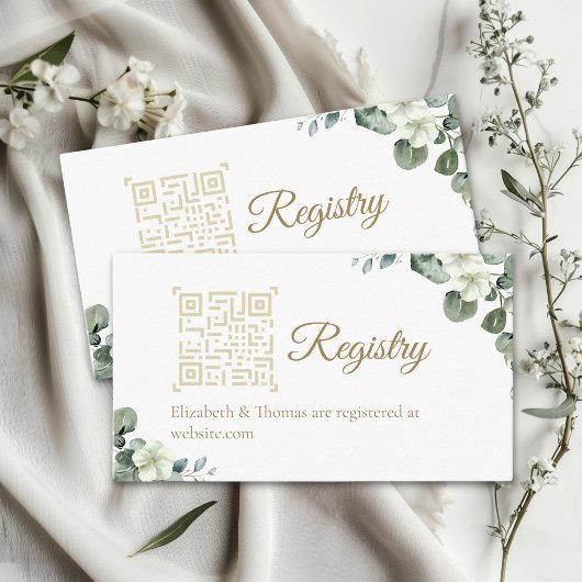 Graceful Rustic Bridal Shower Invite with Eucalypt Begleitkarte