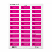 Graceful Save the Date Address Labels (Magenta) (Vorne)