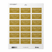 GRACEFUL SCRIPT | URLAUB-KENNZEICHEN ADRESSAUFKLEBER (Vorne)