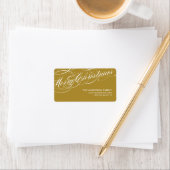 GRACEFUL SCRIPT | URLAUB-KENNZEICHEN ADRESSAUFKLEBER (Insitu)