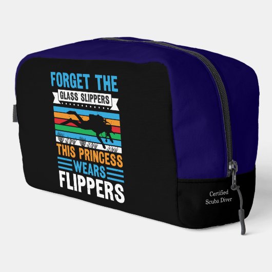 Graceful Scuba Diver in Underwater Bliss Waschbeutel (Rechte Ecke)