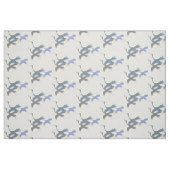 Graceful Skies: Bluish Whoope Crane Stoff (Fat Quarter (45,7 x 55,9 cm))