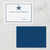 Graceful Starfish | Escort-Sitzkarte Platzkarte (Vorne/Hinten)