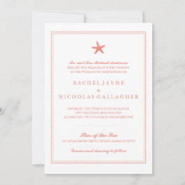 Graceful Starfish | Hochzeit Einladung