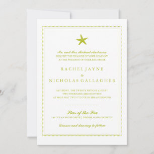 Graceful Starfish Hochzeit Einladung