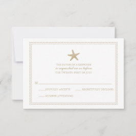Graceful Starfish | HochzeitsrSVP RSVP Karte