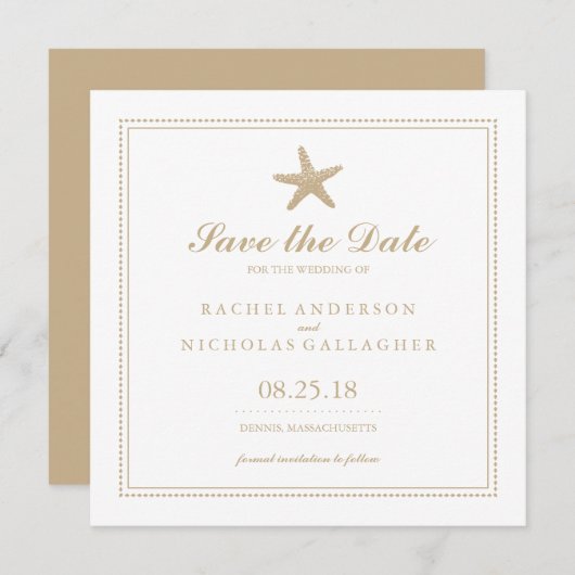 Graceful Starfish | SAVE THE DATE (Vorne/Hinten)