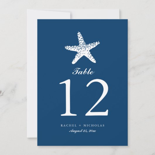 Graceful Starfish | TISCHNUMMER (Vorderseite)