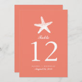 Graceful Starfish | TISCHNUMMER (Vorne/Hinten)