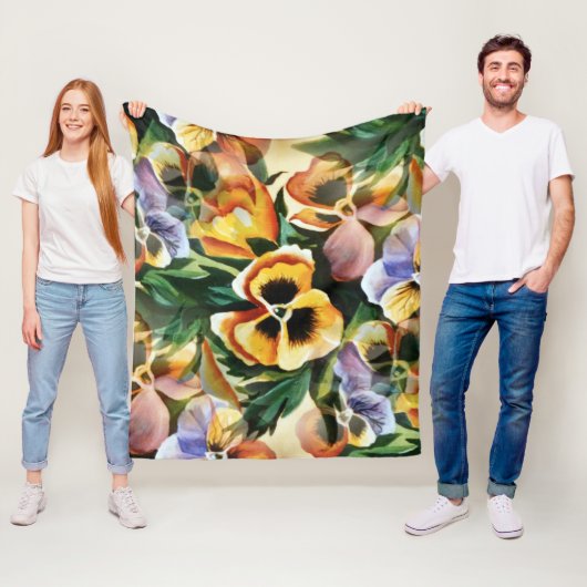 Graceful Stylish Gorgeous Vintag Pattern Stiefmütt Fleecedecke (Beispiel)