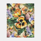 Graceful Stylish Gorgeous Vintag Pattern Stiefmütt Fleecedecke (Vorderseite)