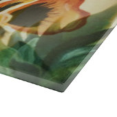 Graceful Stylish Gorgeous Vintag Pattern Stiefmütt Schneidebrett (Ecke)