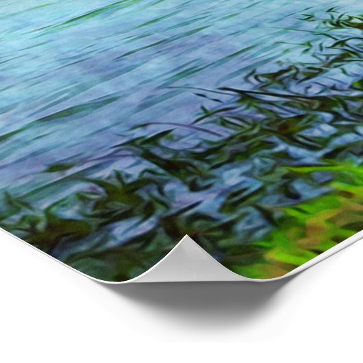 Graceful Swan and Bible Scripting Poster (Ecke)