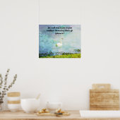 Graceful Swan and Bible Scripting Poster (Küche)