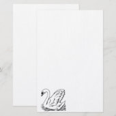 Graceful Swan Briefpapier (Vorne/Hinten)