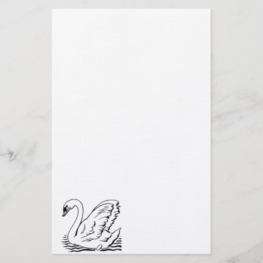 Graceful Swan Briefpapier (Vorderseite)