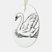 Graceful Swan Keramikornament (Links)