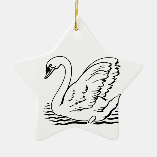 Graceful Swan Keramikornament (Vorne)